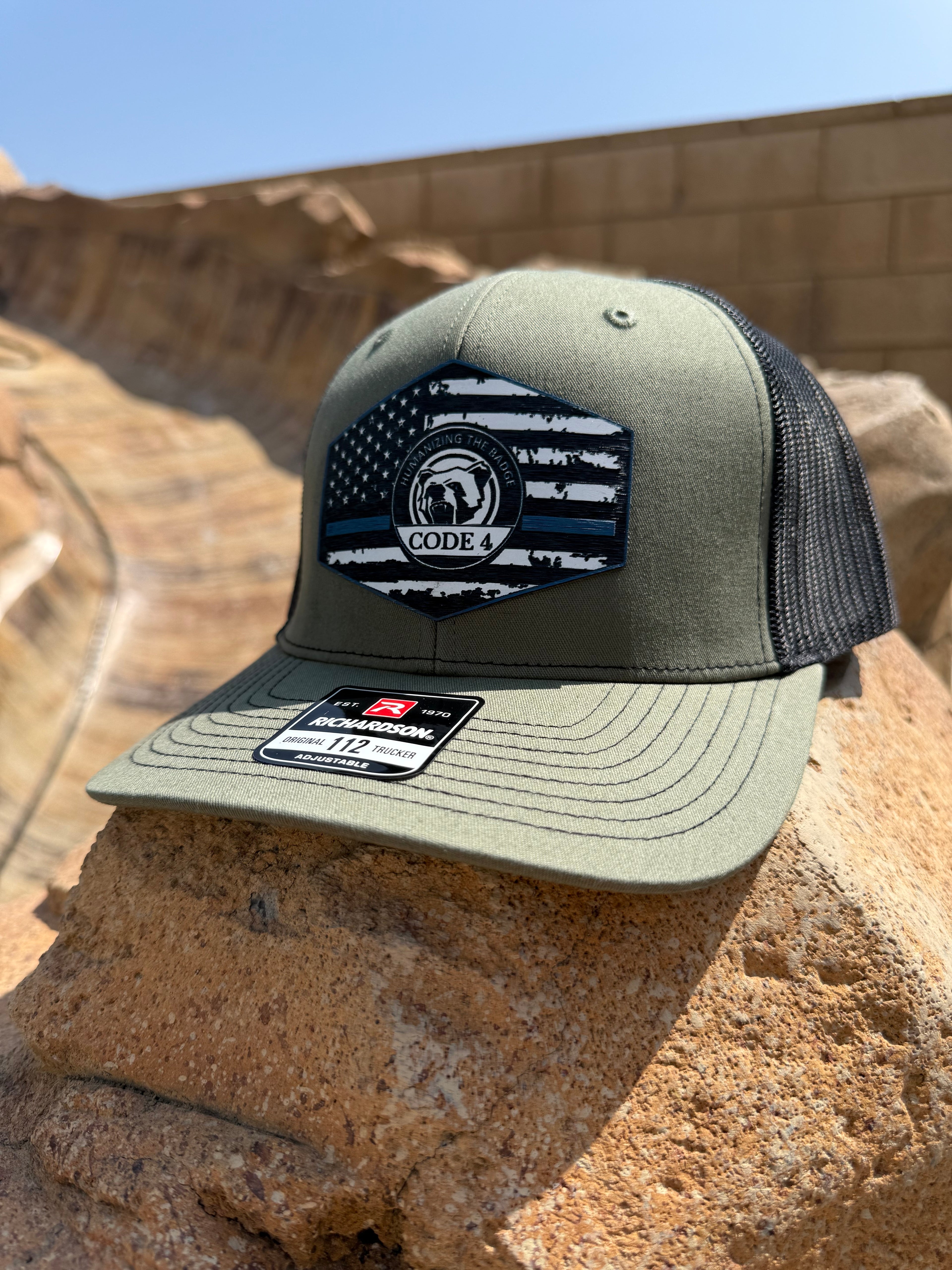 Thin Blue Line Code 4 Thin Blue Line hat.