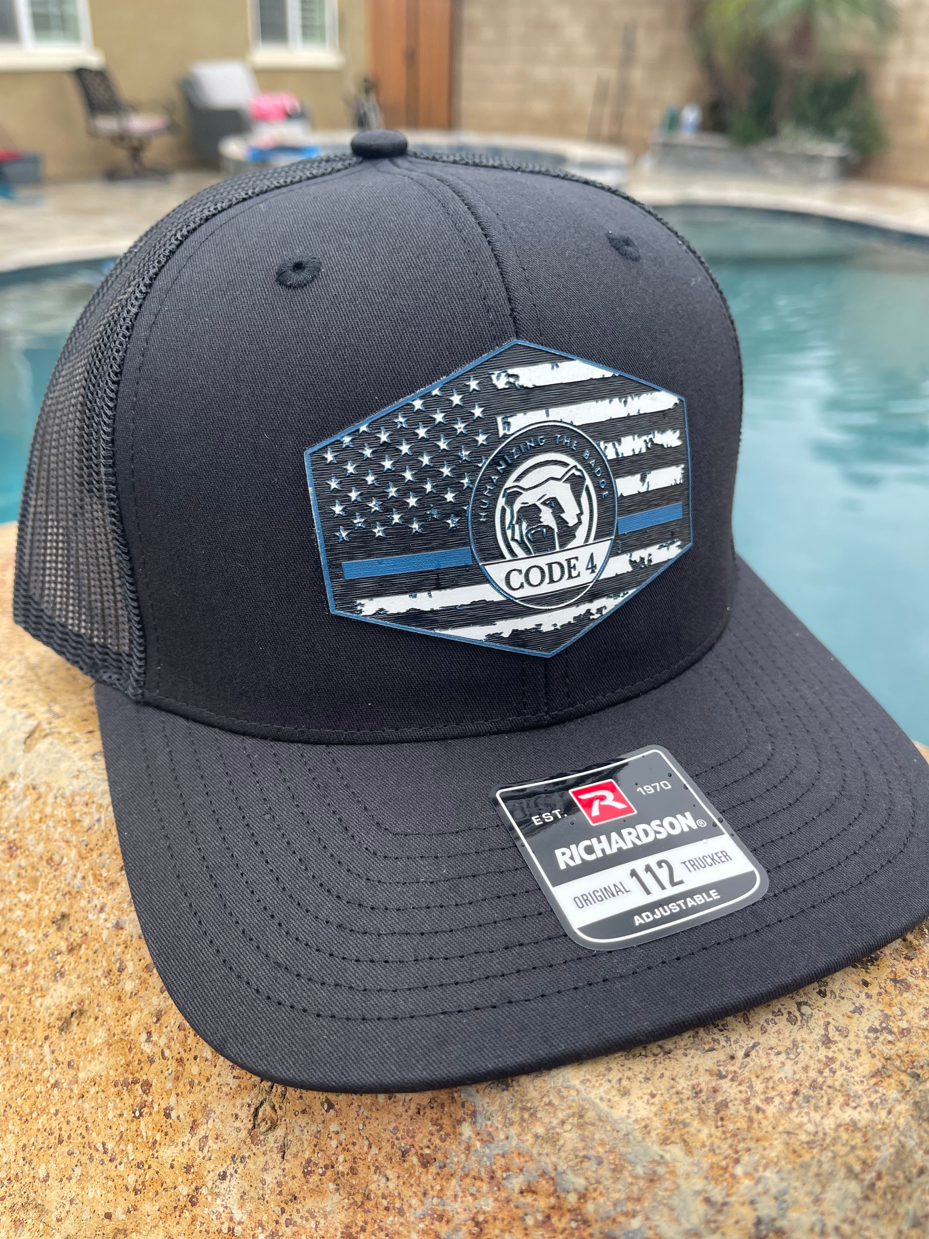 Thin Blue Line Code 4 Thin Blue Line hat.