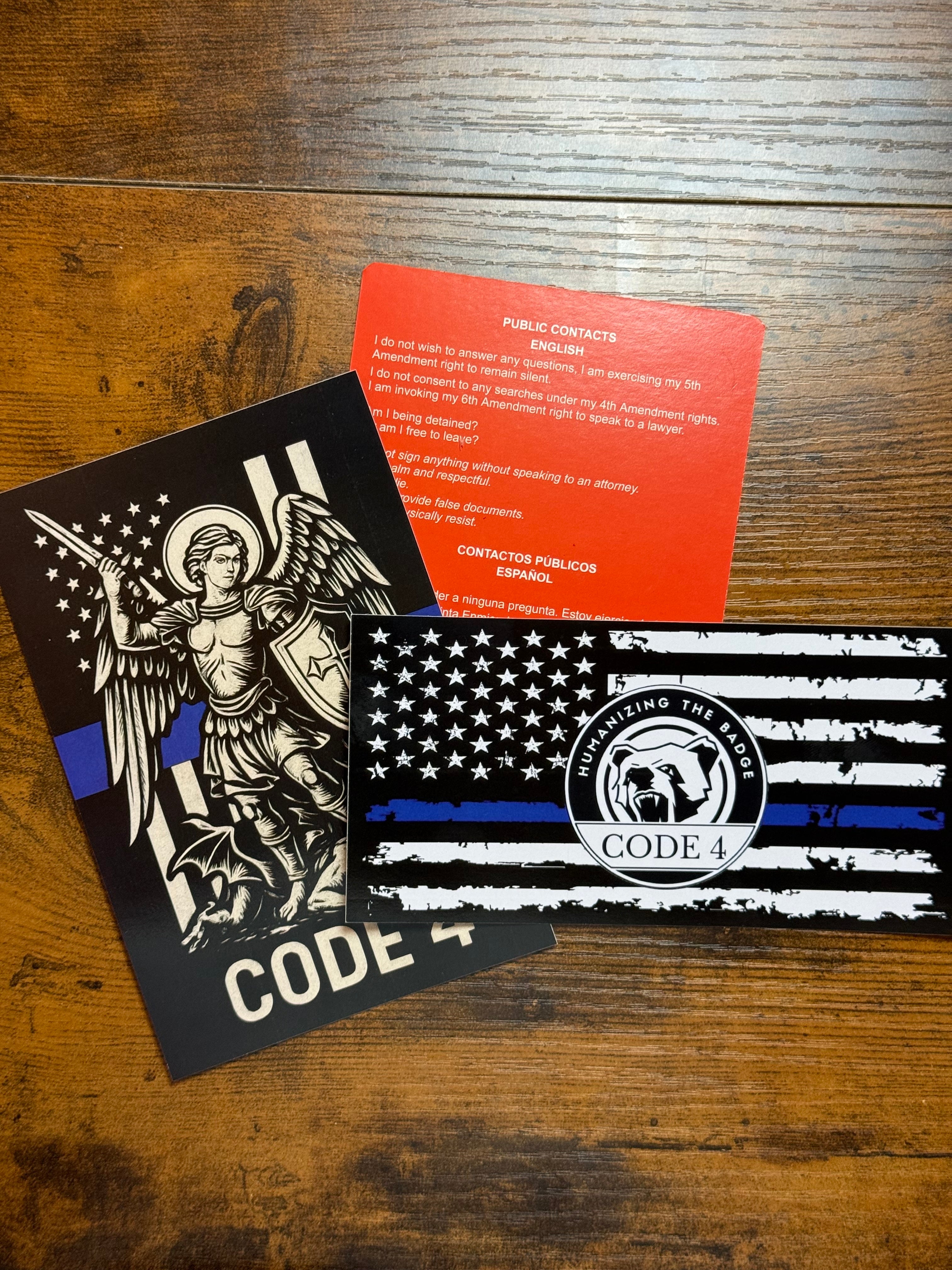 SGTO SARABIA St Michael Archangel Police Support Decal