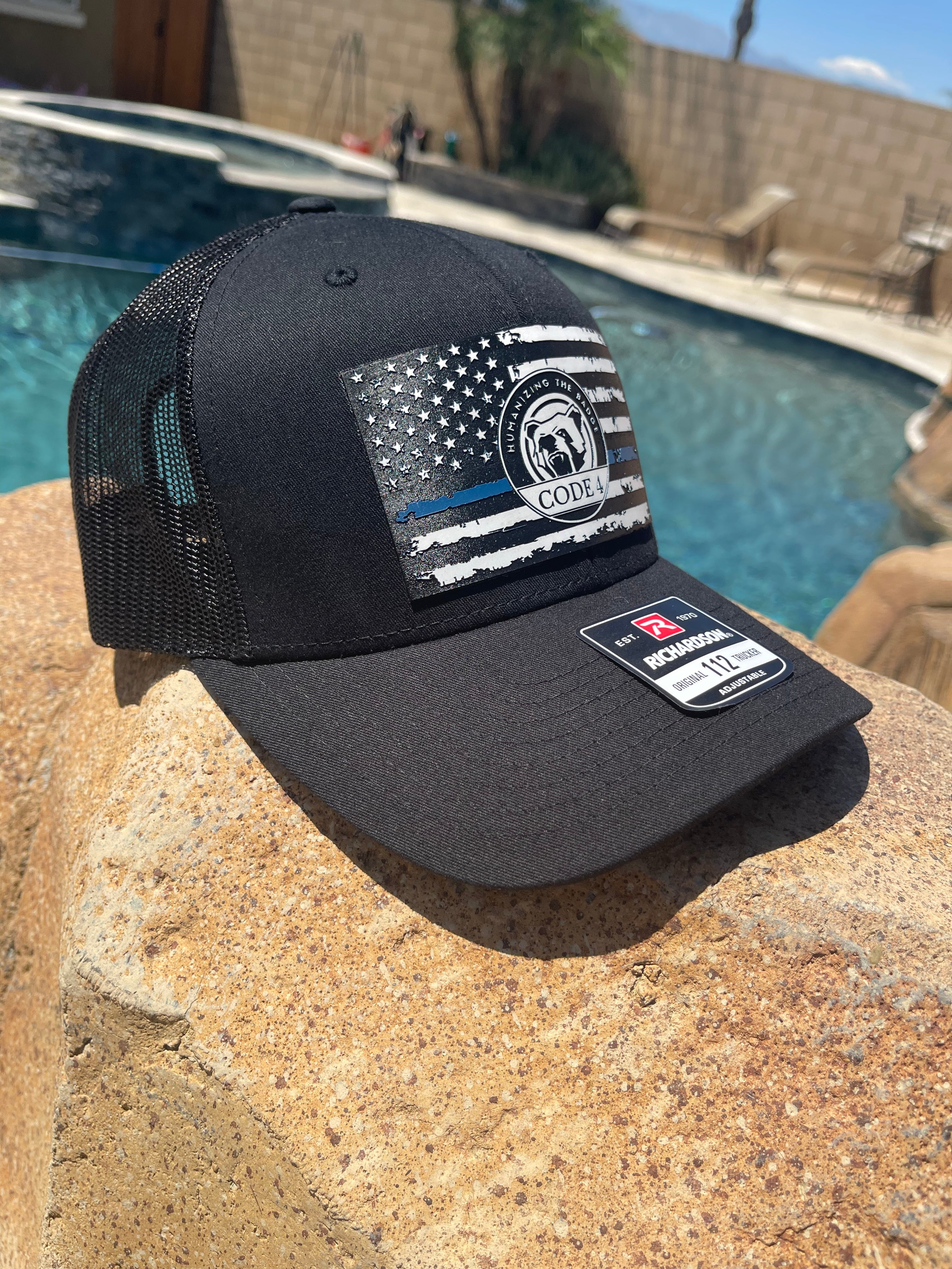 Thin Blue Line Code 4 Thin Blue Line hat.